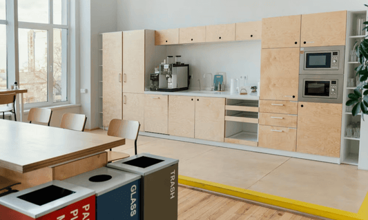 Office pantry with snacks