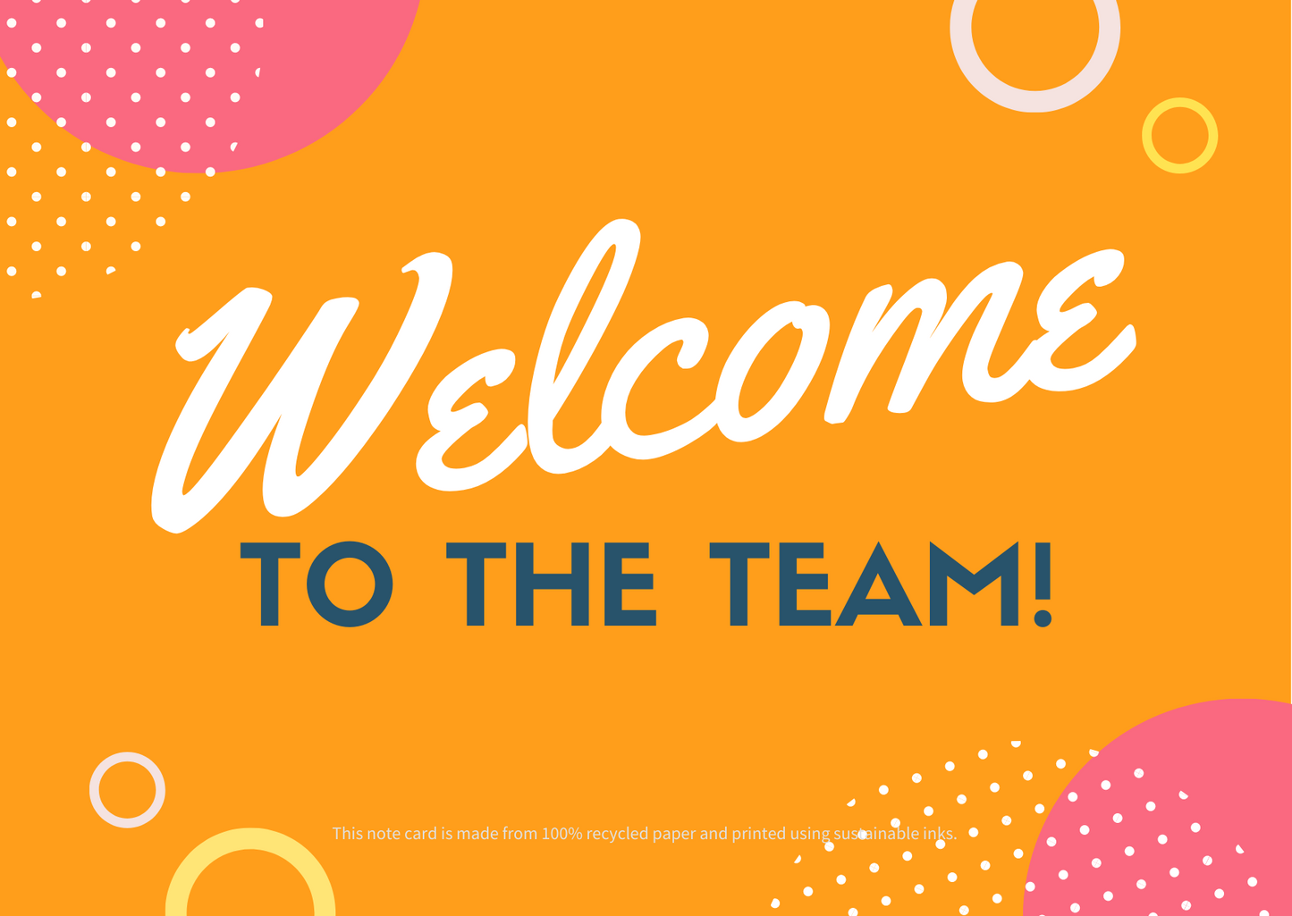 welcome to the team card for office pantry snack and gift boxes