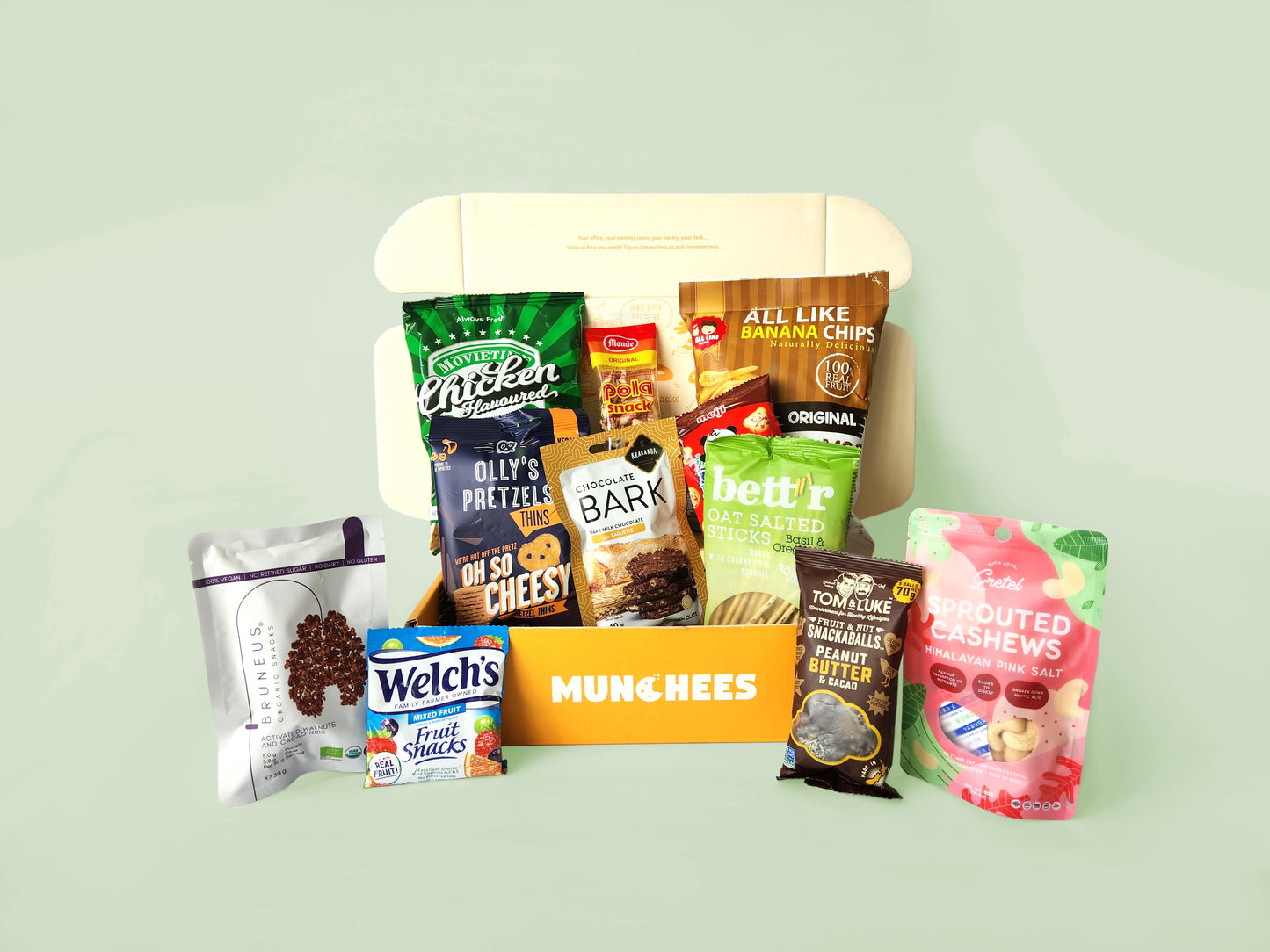 MUNCHEES In real life image for Personal Snack Box for corporate gifting and office pantry