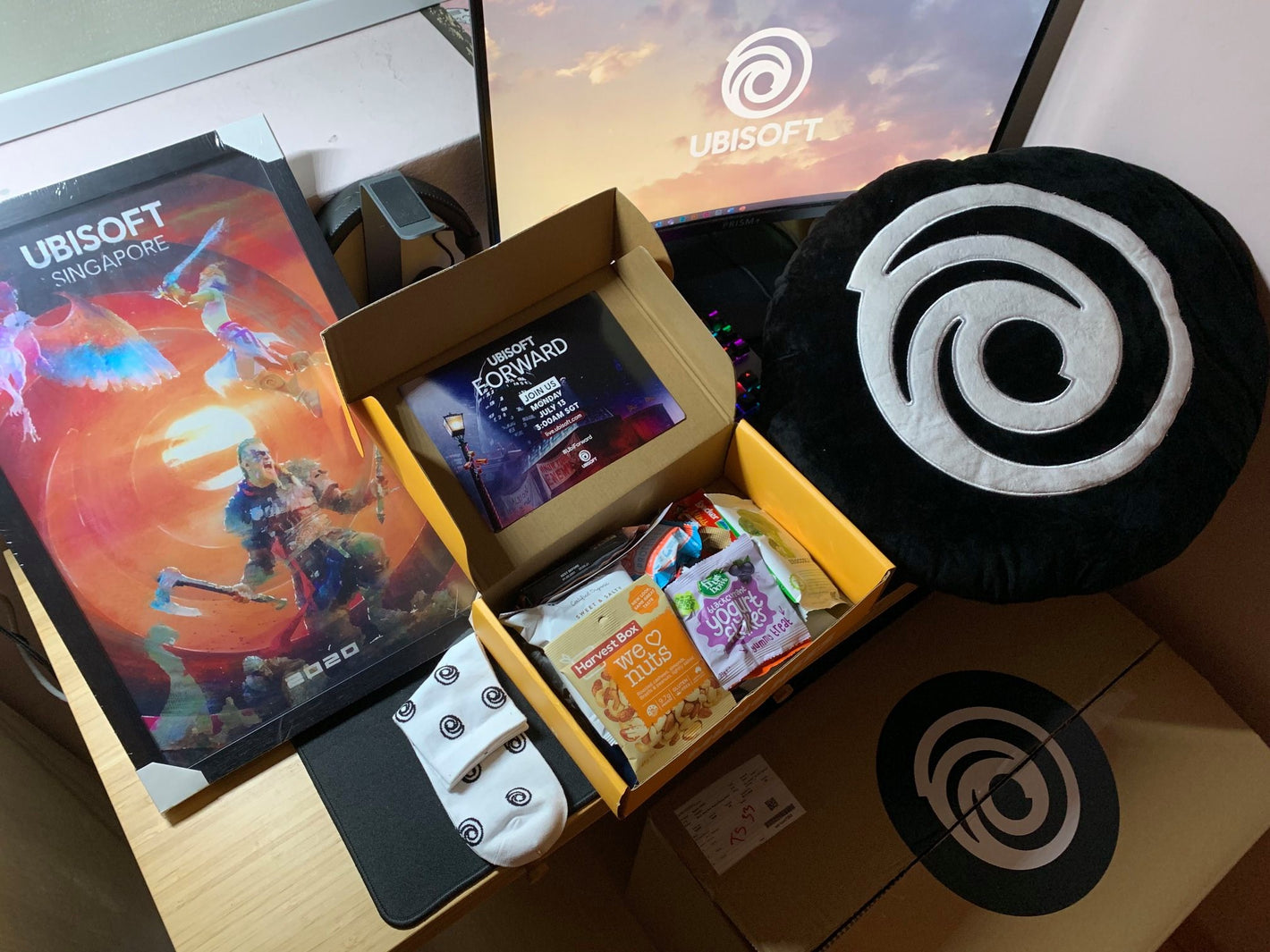 MUNCHEES specially curated gift pack for Ubisoft for their yearly Ubisoft Forward virtual event.