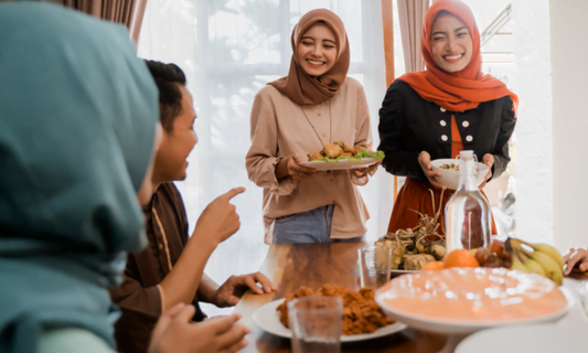 Hari Raya Celebration in the office with snacks